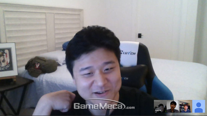 ▲ 핸즈업게임 임진범 아티스트 (사진: 게임메카 촬영)