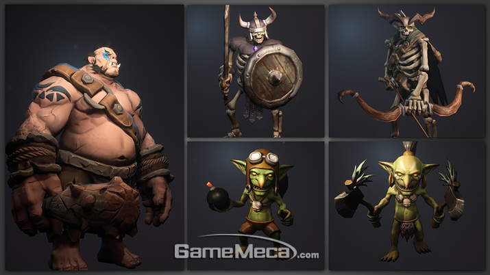 ▲ '프라나' 세계관에 등장하는 종족과 캐릭터들 (사진제공: 핸즈업게임)