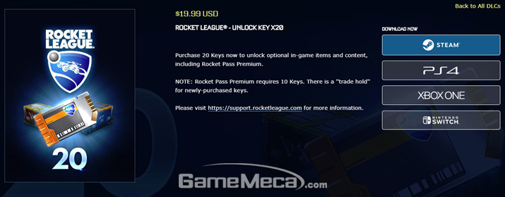 ▲ 확률형 아이템 '크레이트'를 열 수 있는 유료 아이템 (사진출처: 게임 공식 홈페이지)