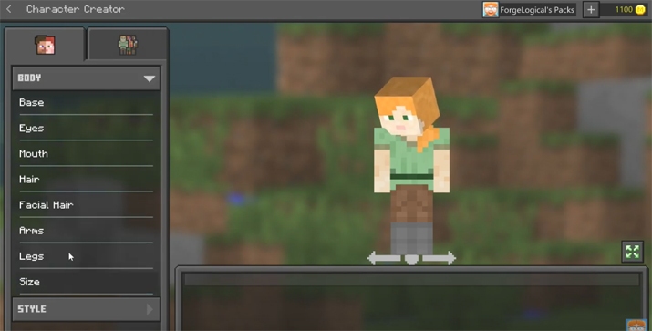 ▲ '마인크래프트'에 캐릭터 만들기가 생긴다 (사진출처:;ForgeLogical 유튜브 채널 영상 갈무리)