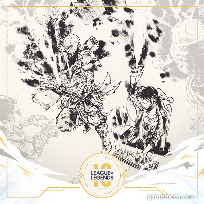 ▲ 위부터 '페이커' 이상혁, '앰비션' 강찬용, 전용준 캐스터, 스파이럴캣츠 (사진출처: '리그 오브 레전드' 공식 홈페이지)