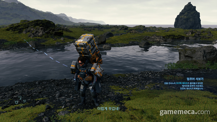 ▲ 평범하고 착한 택배맨 '샘 포터 브릿지스'는 (사진: 게임메카 촬영)