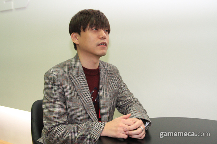 ▲ '수일배' 진승호 디렉터를 만나 베리드;스타즈에 대한 이야기를 들어봤다 (사진: 게임메카 촬영)