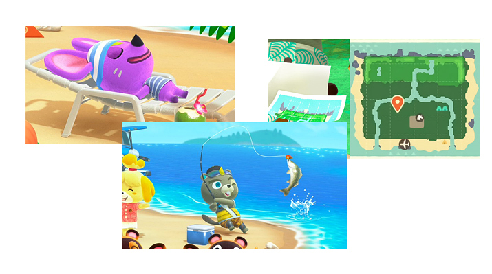 ▲ 유유자적 다양한 여가생활이 기다린다 (사진출처: 애니멀 크로싱 월드)