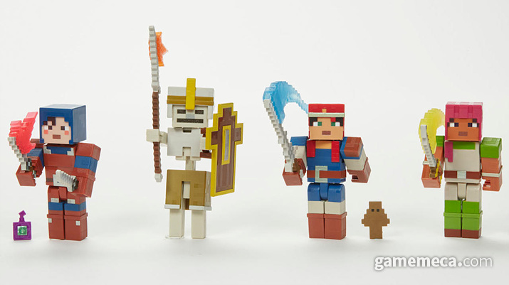 ▲ 마인크래프트 던전스의 전사들 (사진출처: 마텔 공식 트위터)