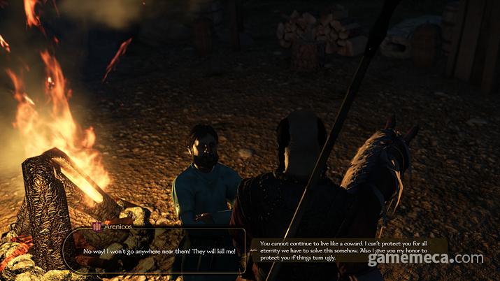 ▲ 가기 싫어하는 아레니코스를 억지로 데려갔는데...(사진: 게임메카 촬영)