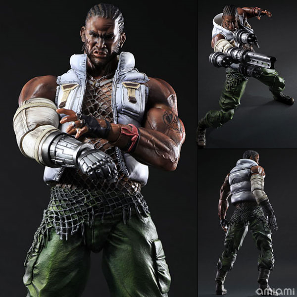 ▲ 스퀘어에닉스 플레이아츠카이. FF7 AC 바레트를 기반으로 했다. 미소년들이 판을 치는 이곳에서 강한 형님의 오오라를 내뿜는 와일드한 모습 (사진출처: 아미아미 홈페이지)