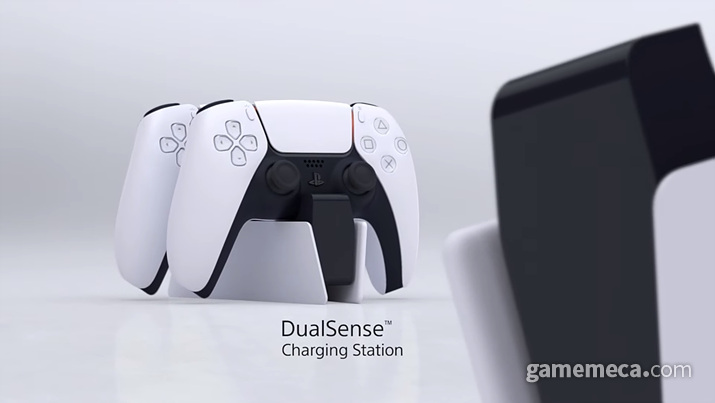 ▲ 듀얼센스 충전 스테이션 (사진출처: PS5 디지털 쇼케이스 생방송 갈무리)