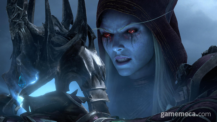 ▲ 리치왕 투구를 파괴해 어둠땅 통로를 연 실바나스 (사진출처: 어둠땅 공식 홈페이지)