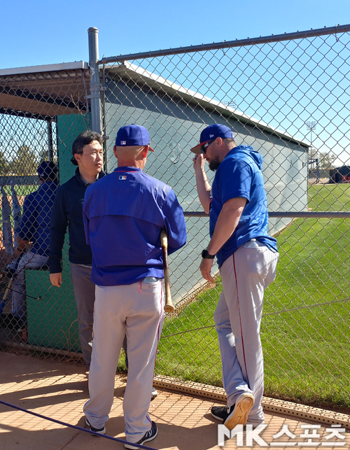 이동욱 NC다이노스 감독이 텍사스 캠프를 찾았다. 사진(美 서프라이즈)= 김재호 특파원
