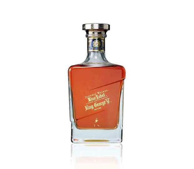 블렌디드 위스키의 명가 조니워커의 최고가 위스키, 조니워커 블루라벨 킹조지 5세. /사진=홈페이지 캡처