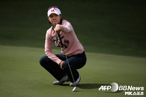 최나연(사진)이 11개월 만에 가진 복귀전 1라운드에서 좋은 성과를 냈다. 사진=AFPBBNEWS=News1