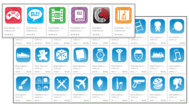 정리 앱들의 춘추전국 시대. 게임, 만화, 영화, 음악부터 퍼즐, 운동화, 곰인형, 칼(?)까지 다양한 수집품마다 모두 앱이 출시돼 있다. 그리고 모두 유료다.
