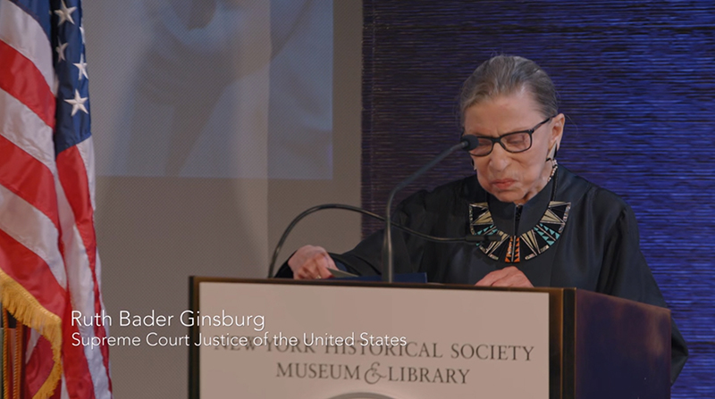 루스 베이더 긴즈버그 대법관이 시민권에 관해 발언하고 있다. /출처=넷플릭스 (Out of Many, One)
