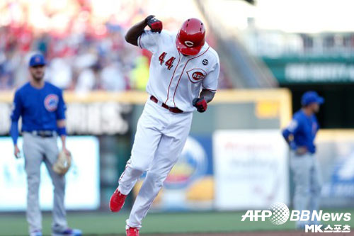 아퀴노가 한 경기에서만 홈런 3개를 터트렸다. 사진(美 신시내티)=ⓒAFPBBNews = News1