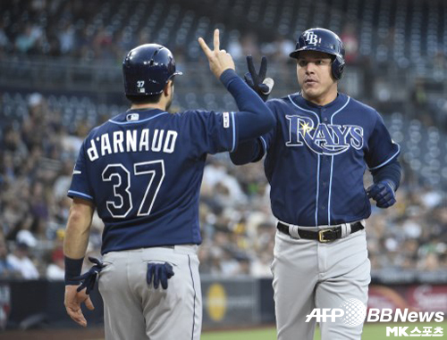 가르시아는 1회 투런 홈런 포함 3안타를 기록했다. 사진(美 샌디에이고)=ⓒAFPBBNews = News1