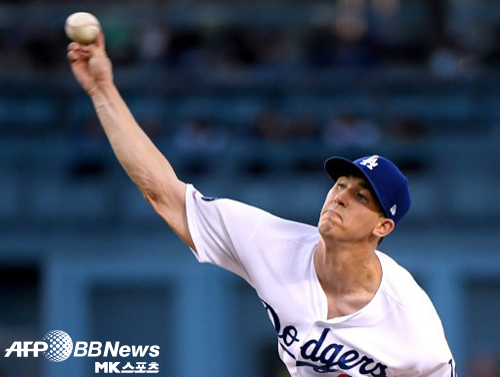 뷸러는 7이닝 무실점으로 호투했다. 사진(美 로스앤젤레스)=ⓒAFPBBNews = News1
