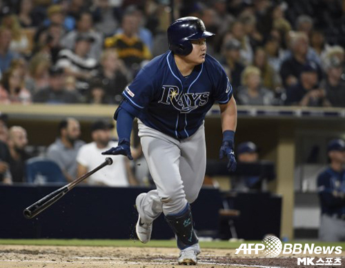 최지만은 24일(한국시간) 메이저리그 탬파베이-볼티모어전에 결장했다. 사진=ⓒAFPBBNews = News1