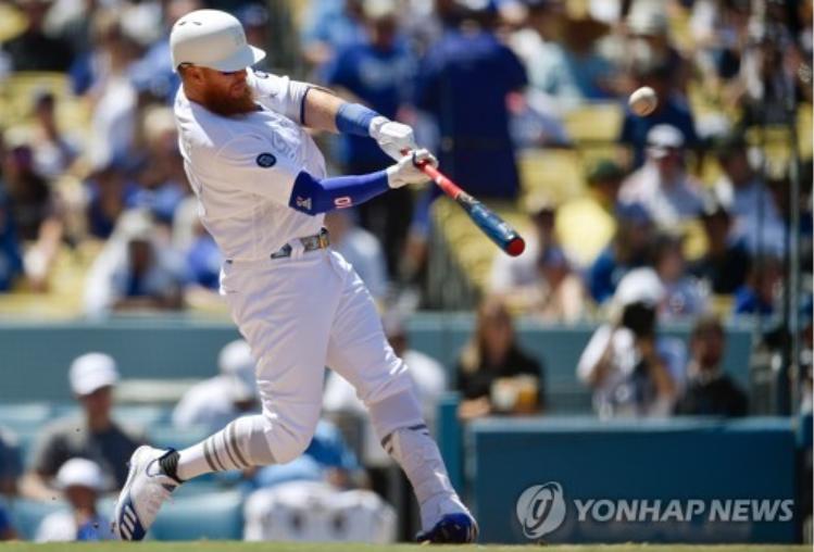다저스 터너의 2점 홈런 [AP=연합뉴스]