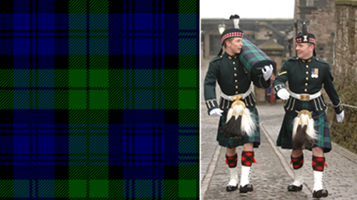 검은 정찰대의 타르탄인 ‘검은 정찰대’. /출처= ⓒwww.scotclans.com