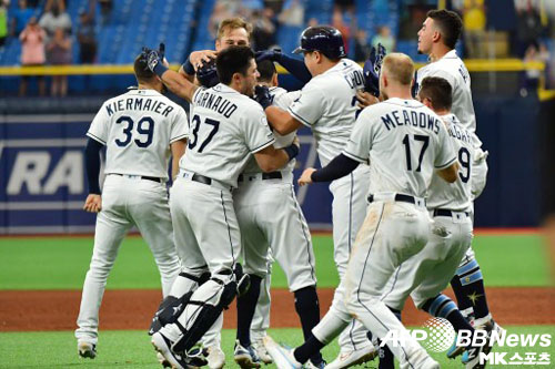 팸은 3일(한국시간) 볼티모어와 홈경기에서 끝내기 안타를 쳤다. 사진=ⓒAFPBBNews = News1