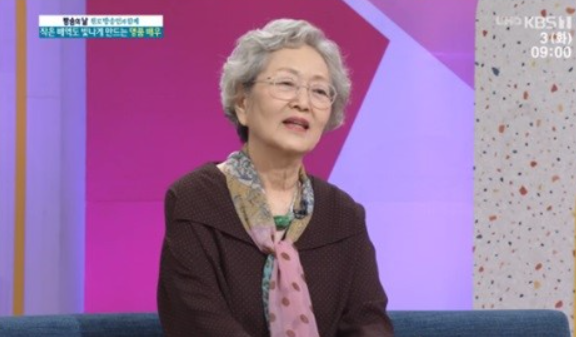배우 김영옥 나이가 화제다.사진=KBS1 `아침마당` 방송캡처