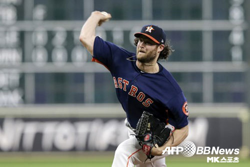 게릿 콜이 1999년 페드로 마르티네스 이후 MLB 역대 2번째로 3경기 연속 14탈삼진 이상을 기록했다. 콜은 휴스턴 동료 벌렌더와의 아메리칸리그 사이영상 집안싸움도 이어가게 됐다. 사진(미국 휴스턴)=ⓒAFPBBNews=News1