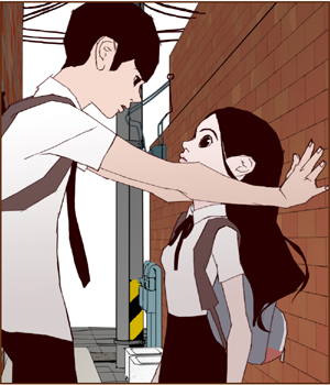 웹툰 `좋아하면 울리는` 속 한 장면. [사진 = ⓒ KyeYoungChon]