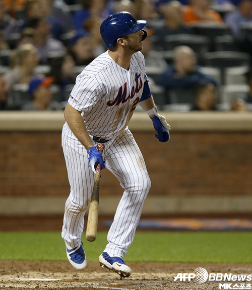 뉴욕 메츠의 피트 알론소가 MLB 홈런 단독 선두로 올라섰다. 사진=ⓒAFPBBNews=News1