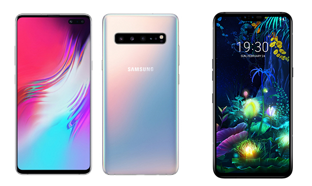 Samsung’s Galaxy S10 5G and LG V50 ThinQ