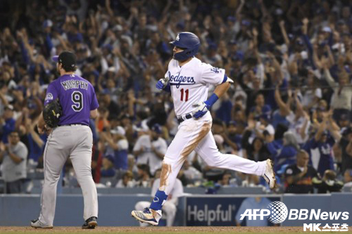 다저스는 4회말에만 7점을 내며 승부를 뒤집었다. 사진(美 로스앤젤레스)=ⓒAFPBBNews = News1