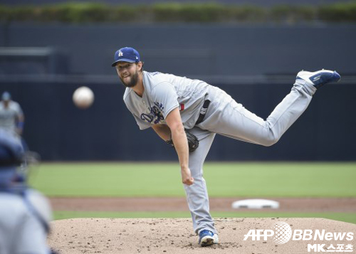 커쇼는 정규시즌 마지막 등판에서 6이닝 무실점을 기록했다. 사진(美 샌디에이고)=ⓒAFPBBNews = News1