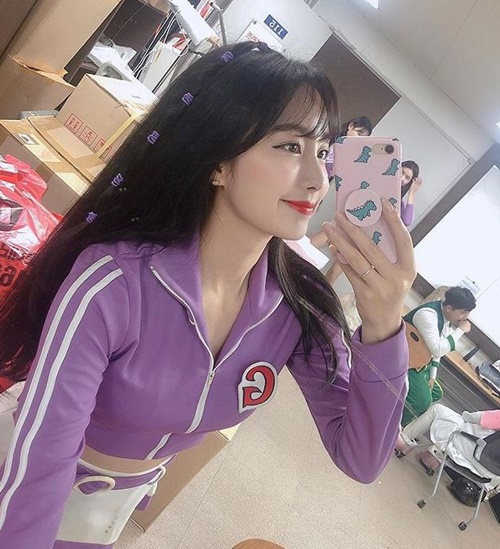 치어리더 안지현이 청순섹시 분위기를 자랑했다. 사진=안지현 인스타그램