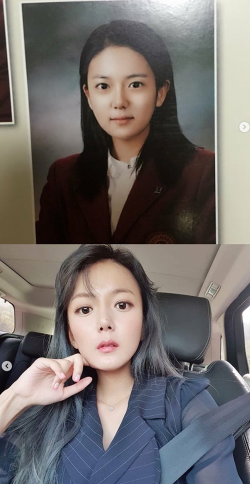 강은비가 성형 의혹에 대해 해명하며 졸업사진을 공개했다. 사진=강은비 인스타그램