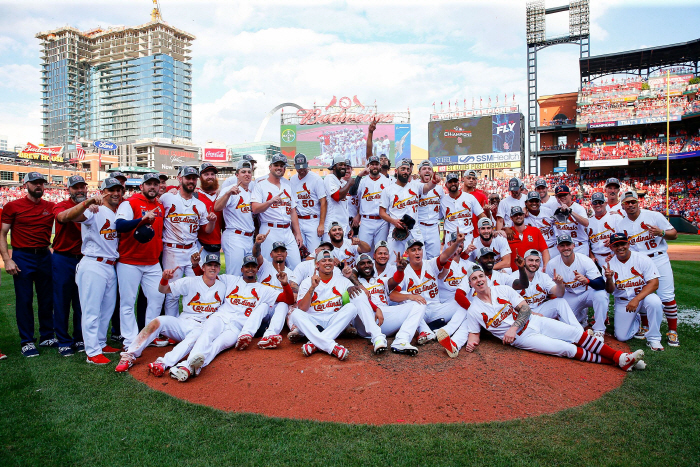 Members of the St. Louis Cardinals  [Getty Images/AFP = 연합]