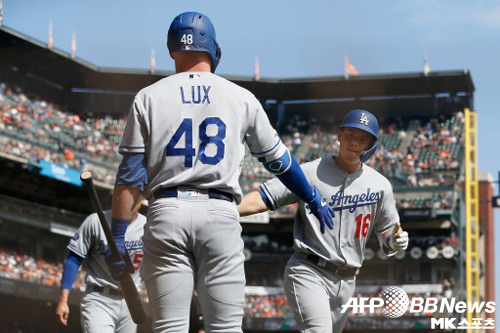 다저스는 1회 대량 득점에 성공했다. 사진(美 4샌프란시스코)=ⓒAFPBBNews = News1