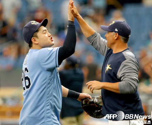 캐시 감독은 최지만을 제외하는 것은 어려운 결정이었다고 털어놨다. 사진=ⓒAFPBBNews = News1