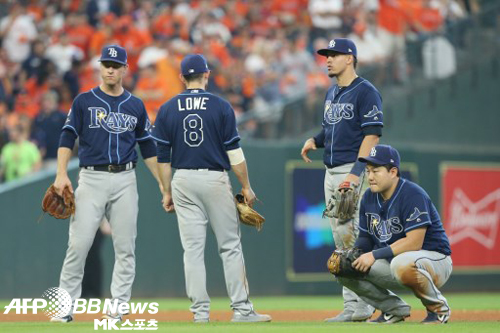 탬파베이가 첫 판을 내줬다. 사진(美 휴스턴)=ⓒAFPBBNews = News1