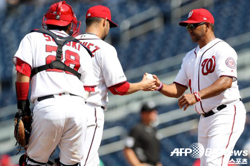 마르티네스 워싱턴 감독은 아니발 산체스에 대한 신뢰를 드러냈다. 사진=ⓒAFPBBNews = News1