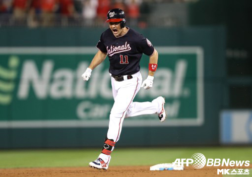 짐머맨은 5회 스리런 홈런으로 쐐기를 박았다. 사진(美 워싱턴DC)=ⓒAFPBBNews = News1