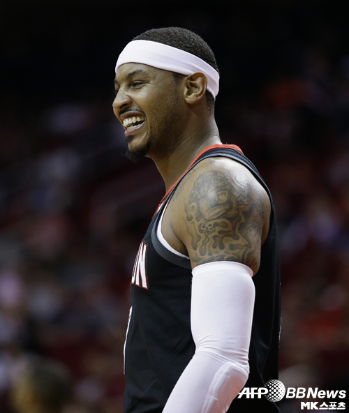 카멜로 앤소니는 지난 시즌 휴스턴에서 뛰었지만, 10경기만에 팀을 떠났다. 사진=ⓒAFPBBNews = News1