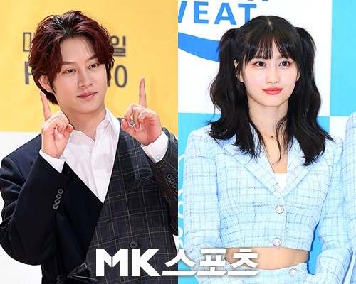 슈퍼주니어 멤버 김희철과 트와이스 멤버 모모가 새해 첫 공개 커플이 됐다. 사진=옥영화, 천정환 기자