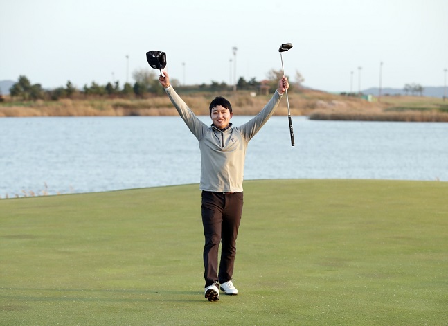 올해 KPGA 코리안투어에 데뷔하는 QT 수석 합격자 김근태. 사진=한국프로골프협회 제공