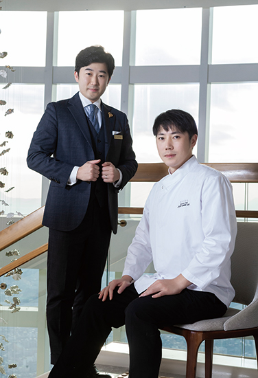 노태정 소믈리에와 전광식 총괄셰프