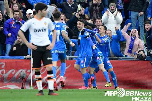 발렌시아가 헤타페 원정에서 참패했다. 사진(스페인 헤타페)=AFPBBNews=News1