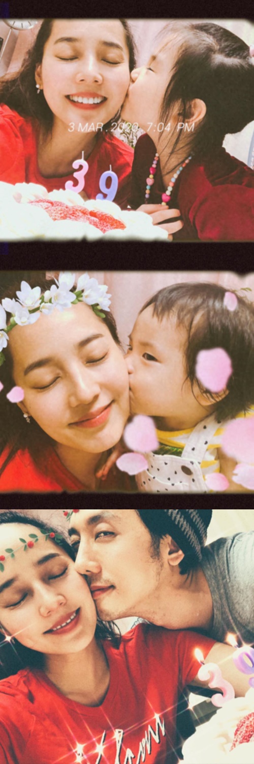 유진이 가족들과 39세 생일파티를 즐겼다. 사진=유진 인스타그램