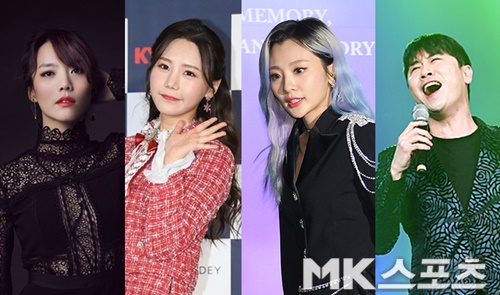 소향, 볼빨간사춘기, 고승형, 영탁, 이기광 등이 ‘사재기 가수’로 지목 당했다. 사진=옥영화 기자, 천정환 기자, 준뮤직엔터테인먼트