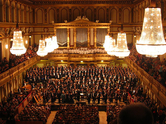빈 `무지크페라인`(Wiener Musikverein) 콘서트홀 /사진=wikimedia