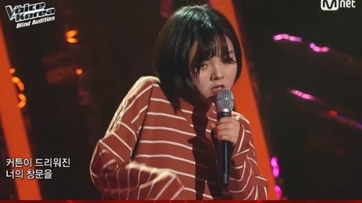 ‘보이스 코리아 2020’ 김예지가 화제다.사진=엠넷 ‘보이스 코리아 2020’ 방송캡처