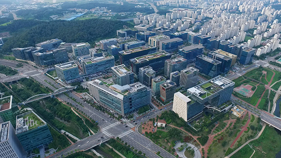 경기도 성남시 판교테크노밸리 모습.